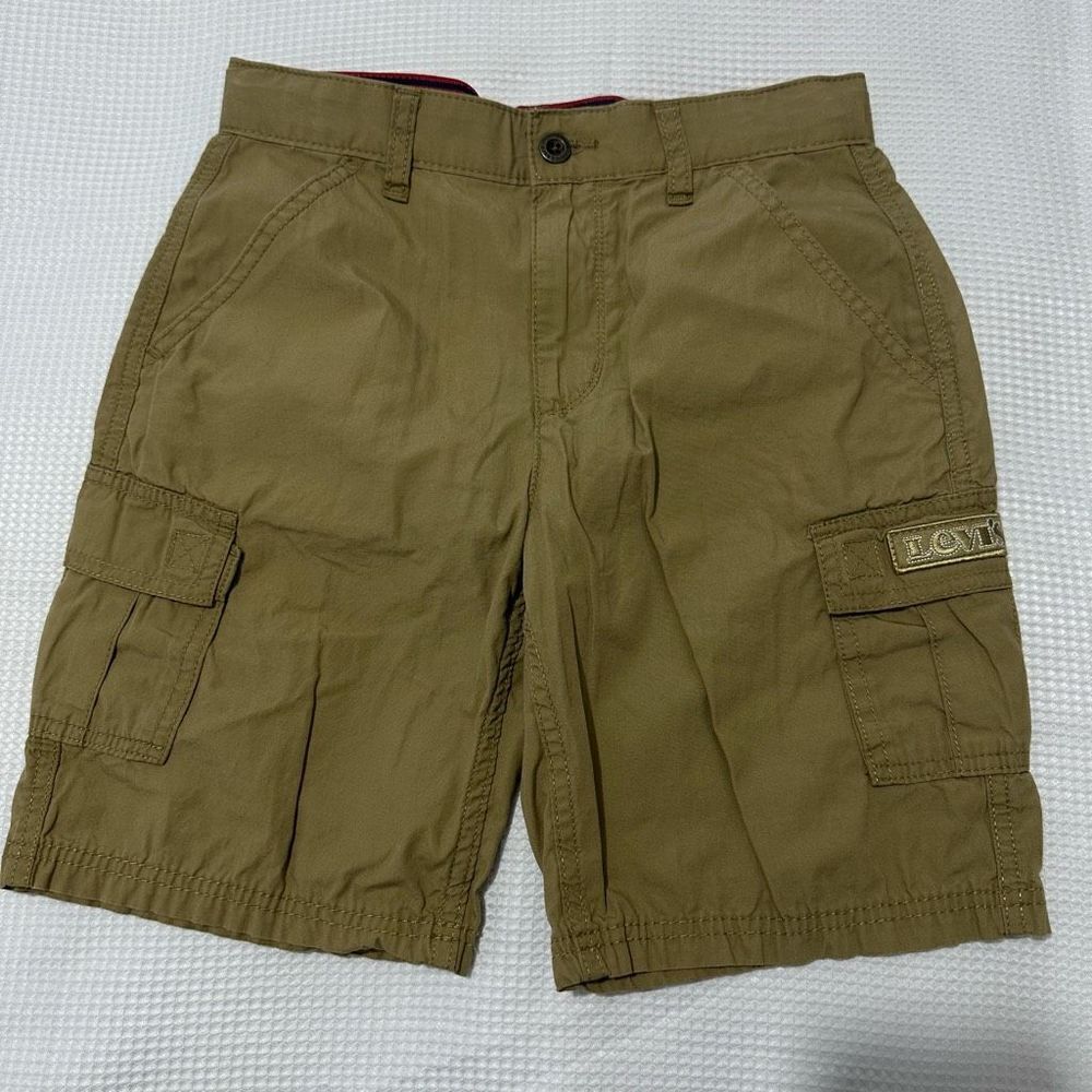 Levi’s tan  kids shorts pants size 12 Reg.   A421